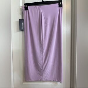 NWT PrettyLittleThing Lilac Purple Midi Skirt Sz 10
